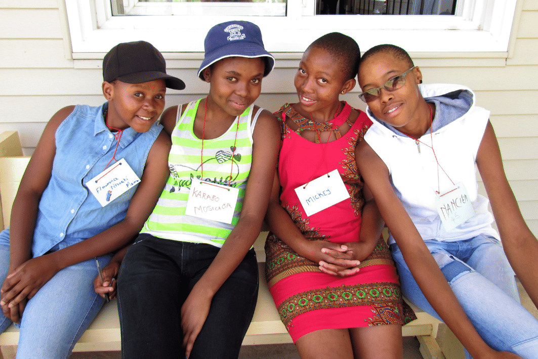Participants of Help Lesotho's Leadership Camps create quick bonds and long-lasting friendships!